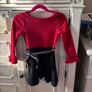 Polo Ralph Lauren Toddler Girls Two-Tone Stretch Ponte Dress